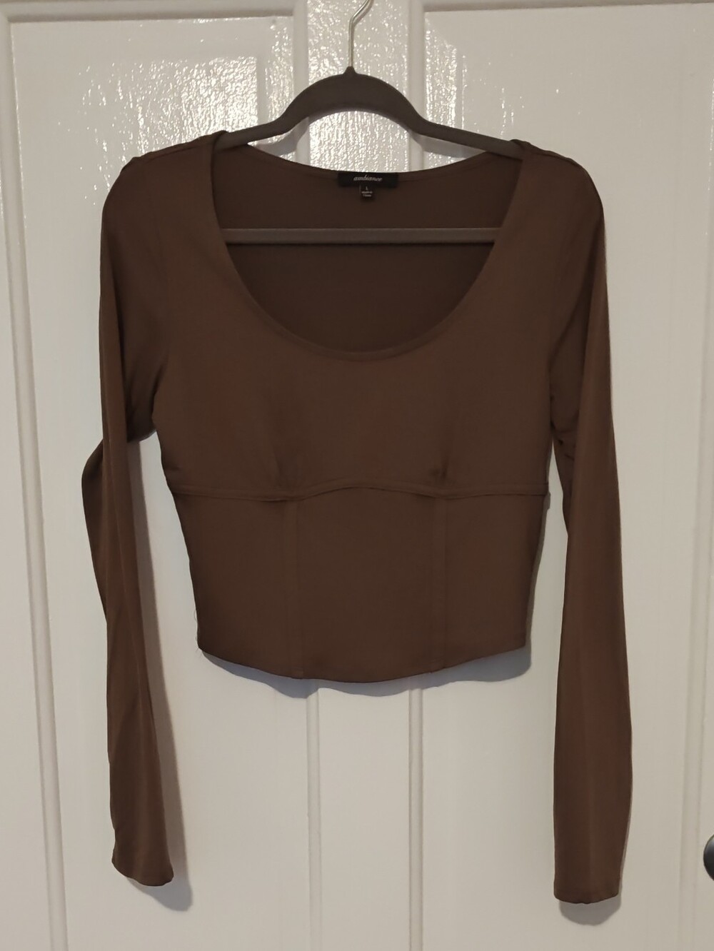 Set Of 2 Long Sleeve Crop Tops